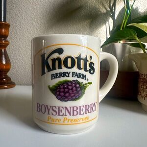 Vintage RARE Knotts Berry Farm Boysenberry Pure Preserves Mug